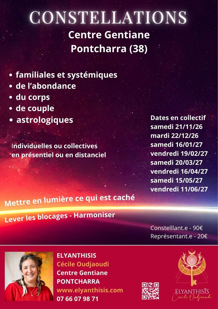 OCTOBRE au Centre Gentiane! 5 Affiches constellations